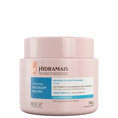 HIDRAMAIS CREME PARA MASSAGEM NEUTRO 500G