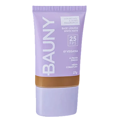 BAUNY COSMÉTICOS  BASE LÍQUIDA EFEITO MATTE FPS 25 COR 090 27G