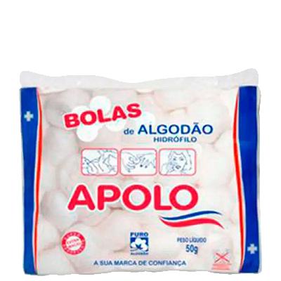 APOLO BOLAS DE ALGODÃO 50G