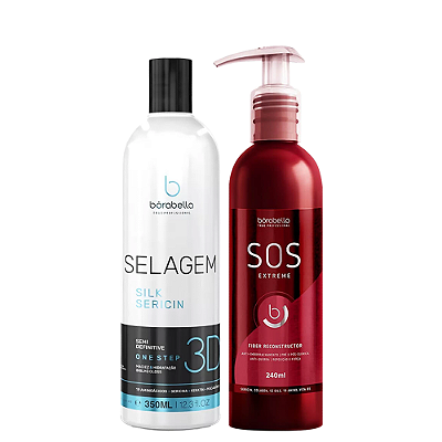 Selagem Silk 3D 350ml + SOS Reconstrutor 240ml Borabella
