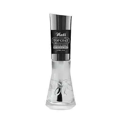 Base Top Coat Fixador de Esmalte Sem Brilho Sem Cabine 8ml Nati