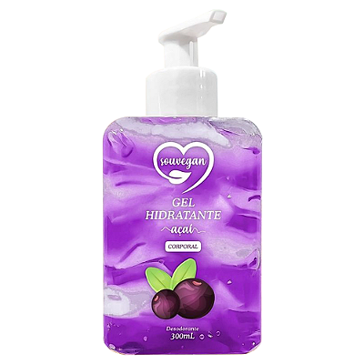 Gel Hidratante Açaí Corporal 300ml Sou Vegan