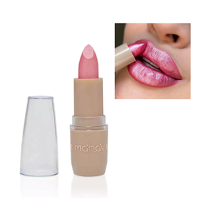 Batom Bala Cintilante Dia a Dia Cor Pink Shine Mahav