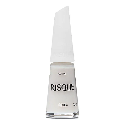 Esmalte Coleção Essencial Cor Branco Natural Renda 8ml Risque