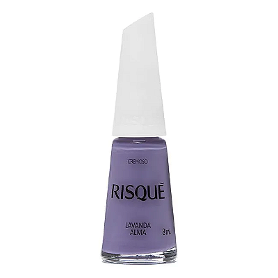 Esmalte Coleção Essencial Cor Roxo Cremoso Lavanda Alma 8ml Risque