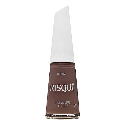 Esmalte Coleção Essencial Cor Cremoso Linda, Leve e Nude 8ml Risque