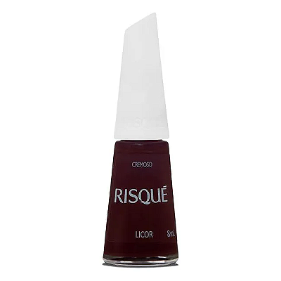 Esmalte Coleção Essencial Cor Vermelho Cremoso Licor 8ml Risque
