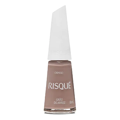 Esmalte Coleção Essencial Cor Nude Cremoso Grão De Arroz 8ml Risque