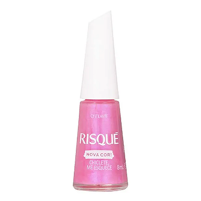 Esmalte Coleção Essencial Cor Chiclete, Me Esquece Cintilante 8ml Risque