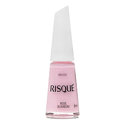 Esmalte Coleção Essencial Cor Rosa Cremoso Rosé Bombom 8ml Risque