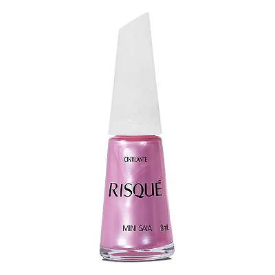 Esmalte Coleção Essencial Cor Rosa Cintilante Mini Saia 8ml Risque