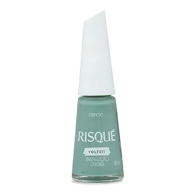 Esmalte Coleção Essencial Cor Verde Inspiração Divina Cremoso 8ml Risque