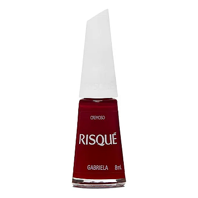 Esmalte Coleção Essencial Cor Vermelho Cremoso Gabriela 8ml Risque