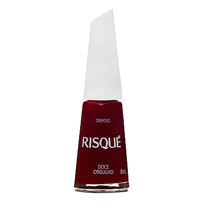Esmalte Coleção Essencial Cor Vermelho Doce Orgulho Cremoso 8ml Risque