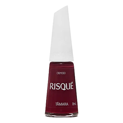 Esmalte Coleção Essencial Cor Vinho Tâmara Cremoso 8ml Risque