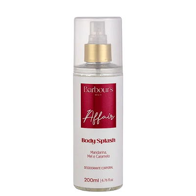 Body Splash Fragrância Affair Desodorante Colônia 200ml Barbours Beauty