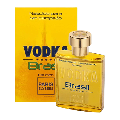 Perfume Masculino Vodka Brasil Amarelo 100ml Paris Elysees