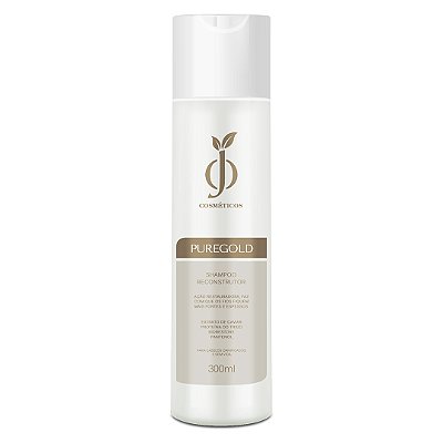 Shampoo Reconstrutor Ouro 300ml - PureGold - OJ Cosméticos