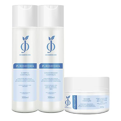 Kit PureHydra - Shampoo+Condicionador+Máscara - OJ Cosméticos