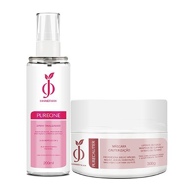 Kit Leave-in PureOne+ Máscara Cauterização PureCauter - OJ Cosméticos