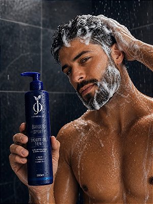 Shower Gel 3X1 300ml - Barber Sport - OJ Cosméticos