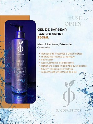 Gel de Barbear - 250 ml - Barber Sport - OJ Cosméticos