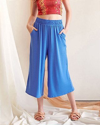 Calça Leve Feminina Azul Heloísa