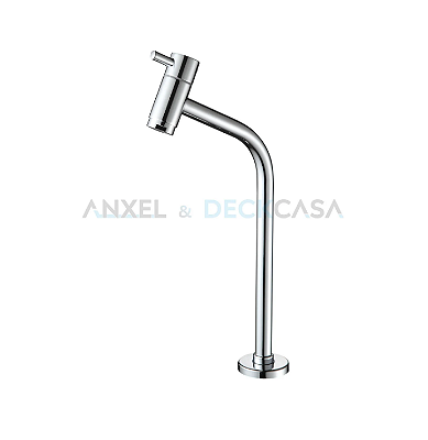 Torneira para banheiro alta cromada