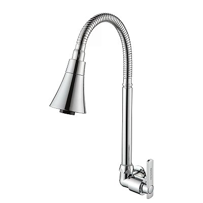 Torneira para cozinha bica regulável cônica tipo parede