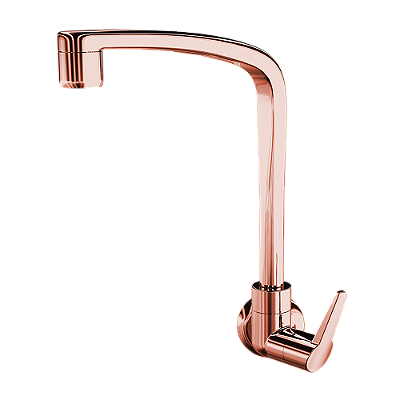 Torneira Cozinha Lorenzetti tipo parede 1168 F71 Rose Gold