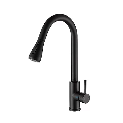 Torneira para cozinha tipo monocomando extraível preto