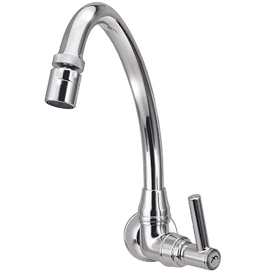 Torneira para cozinha tipo parede com arejador articulável C55