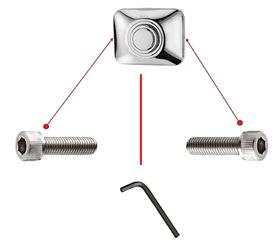 01994100 - Kit chave/parafuso M4 X 25 - Para válvula de descarga antivandalismo Docol