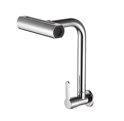 Torneira para cozinha tipo parede rotativa com 4 jatos