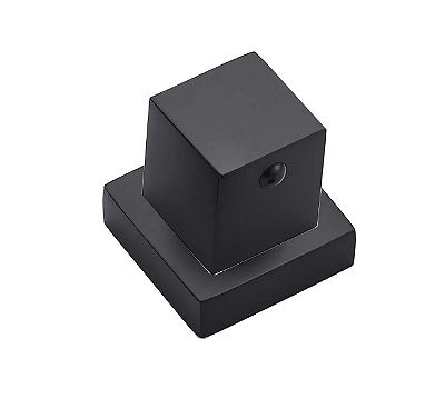 Acabamento para registro de pressão/gaveta 3/4 quadrado preto fosco