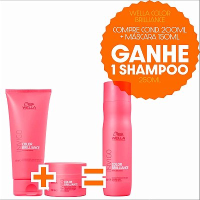 Kit Wella Nutri Brilliance Cond 200ml+Máscara 150ml(Ganhe Shampo 250ml)