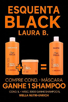 Kit Wella Nutri Enrich  Cond 1l +Máscara 500ml(Ganhe Shampo 1L)
