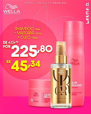 Kit Wella Nutri Enrich Shampo 250ml+máscara 150ml (Ganhe Óleo Oil Reflections 100ml)