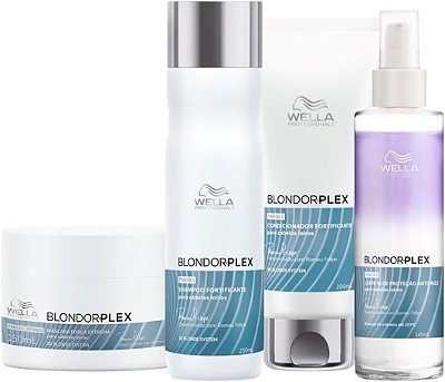 Kit Wella BlondorPlex Hair Care Total (4 produtos)
