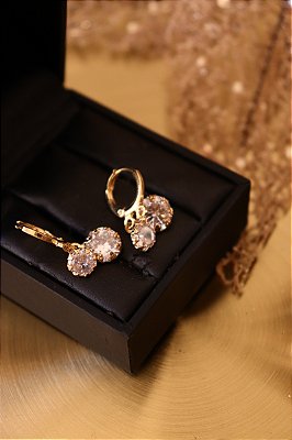 Brinco Dourado Zirc Dupla