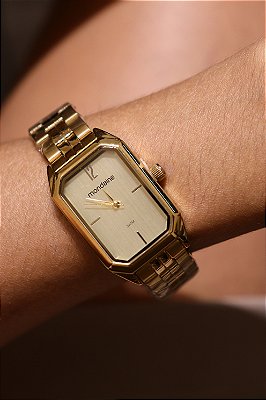 Relógio Feminino Social Dourado