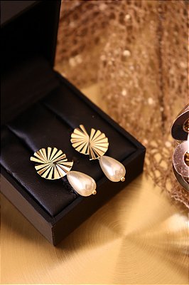 Brinco Leque Pérola