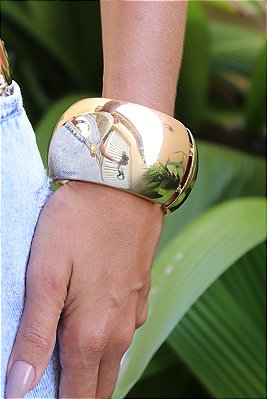 Bracelete Maxi Banhado a Ouro 18k