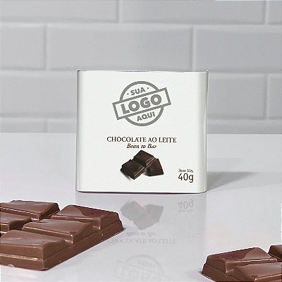 Chocolate ao leite 42% cacau - 40g - PERSONALIZADO