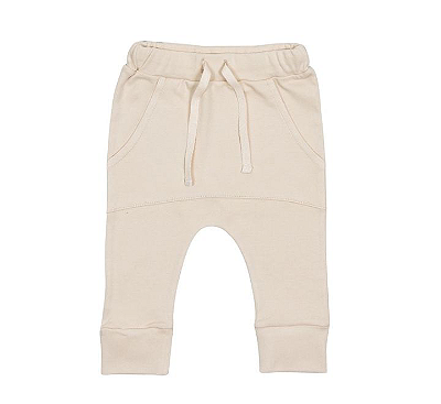 Calça bege para bebê