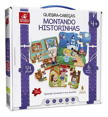 Quebra-cabeca Infantil Educativo Montando Historinhas