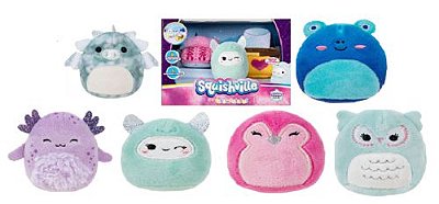 Squishville - Mini Squishmallow + 2 Acessórios