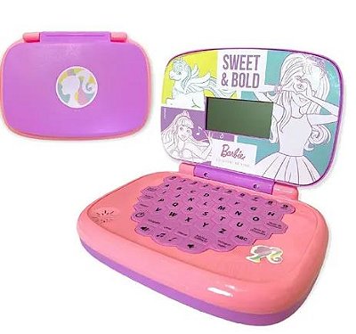 Laptop De Atividades Infantil Barbie Bilingue Candide