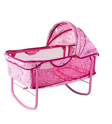 Berço Ninar Boneca Bebe acessórios Reborn Milano Luxo