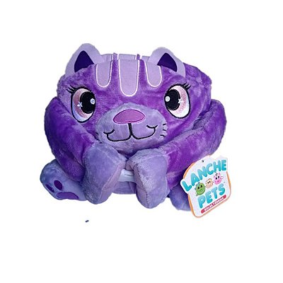 LANCHEIRA LANCHE PETS - BOLSA TÉRMICA - GATO LILÁS - DTC